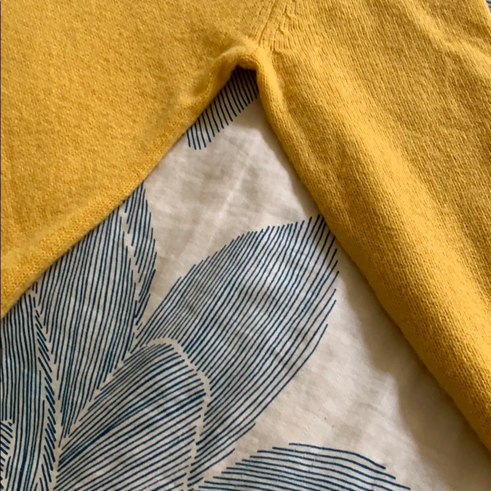 Jcrew Ruffle Neck Yellow Sweater - Picture 5 of 5